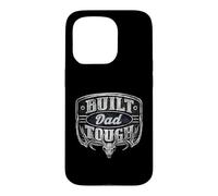 Custodia per iPhone 15 Pro Built Dad Tough American Funny 4th Of July