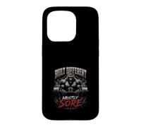 Custodia per iPhone 15 Pro Built Different Mostly Sore Gym
