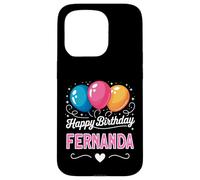 Custodia per iPhone 15 Pro Buon compleanno Fernanda