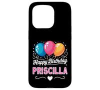 Custodia per iPhone 15 Pro Buon compleanno Priscilla