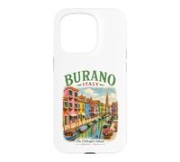 Custodia per iPhone 15 Pro Burano Italia Isola Colorata Venezia Viaggi Italiani