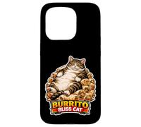 Custodia per iPhone 15 Pro Burrito Bliss Cat Funny Food Meme Cat Humor Design