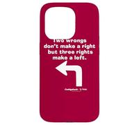 Custodia per iPhone 15 Pro Caddyshack Two Wrongs Don't Make a Right