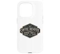 Custodia per iPhone 15 Pro Caffè Devotee Inner Circle Divertente Caffeina Design