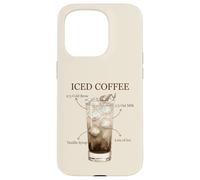 Custodia per iPhone 15 Pro Caffè freddo Cold Brew Latte d'avena Sciroppo di vaniglia Ghiaccio