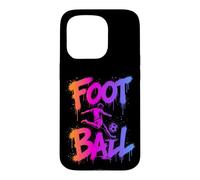 Custodia per iPhone 15 Pro Calcio Cool Graffiti Urban Streetwear Calcio Atleta