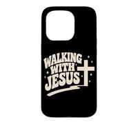 Custodia per iPhone 15 Pro Camminare con Gesù Cristo Croce Cristiano Fede Cristianesimo