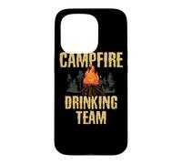 Custodia per iPhone 15 Pro Campers Gift - Campfire Drinking Team Camping Outdoors Funny
