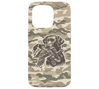 Custodia per iPhone 15 Pro Cane da laboratorio retrò, mimetico, mimetico, da laboratorio, Labrador Southern