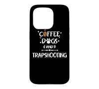 Custodia per iPhone 15 Pro Cani da caffè e traptiro | Skeet Trap Clay Shooting