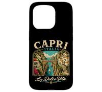 Custodia per iPhone 15 Pro Capri Italia La Dolce Vita Vintage Italia Viaggi Italiani
