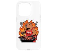 Custodia per iPhone 15 Pro Capybara Cooking Grill BBQ Funny Gift Capybara