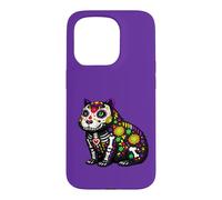 Custodia per iPhone 15 Pro Capybara Mexican Sugar Skull Calavera Viva Mexico Party