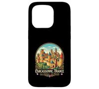 Custodia per iPhone 15 Pro Carcassonne Francia Viaggio Souvenir Città Regalo