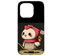 Custodia per iPhone 15 Pro Carino Cupido Pollo Cerca Animali e Amanti Dell'amore