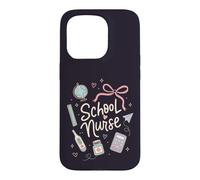 Custodia per iPhone 15 Pro Carino Scuola Infermiera Campus Ufficio