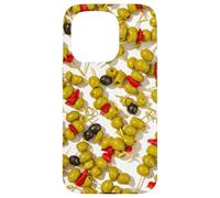 Custodia per iPhone 15 Pro Carrello bar retrò Martini modello spiedino oliva da donna