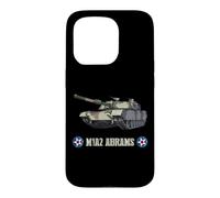 Custodia per iPhone 15 Pro Carro armato principale dell'esercito americano M1A2 Abrams