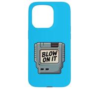 Custodia per iPhone 15 Pro Cartuccia di gioco retrò Blow On It 80s 90s Art