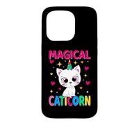 Custodia per iPhone 15 Pro Cat and Unicorn Caticorn Magical Funny Kitten Cats Lovers