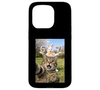 Custodia per iPhone 15 Pro Cat Selfie Six Seven Easter Day Bunny 67 Meme Rabbit Kids