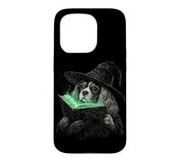 Custodia per iPhone 15 Pro Cavalier King Charles Spaniel Halloween Dog Lover Strega