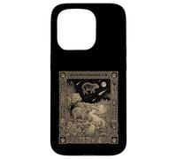 Custodia per iPhone 15 Pro Celeste Capibara Tarocchi Zodiaco Occulto