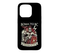 Custodia per iPhone 15 Pro Centurione Romano con Elmo Mlitare Arte Legioni Roma