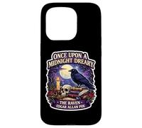 Custodia per iPhone 15 Pro C'era una volta una mezzanotte Dreary The Raven Edgar Allan Poe Fan