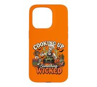 Custodia per iPhone 15 Pro Chef Cook Halloween Cucinare qualcosa di malvagio ristorante