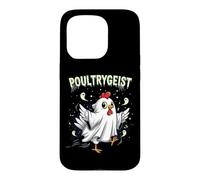 Custodia per iPhone 15 Pro Chicken Ghost Poultrygeist Halloween Costume Farmer