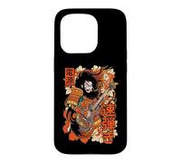 Custodia per iPhone 15 Pro Chitarrista Samurai Chitarra Elettrica Heavy Metal Music