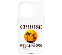Custodia per iPhone 15 Pro Choose Stillness Meditation Yoga Mindfulness Mental Health