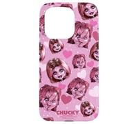 Custodia per iPhone 15 Pro Chucky And Tiffany Hearts All-Over Print