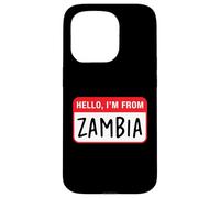 Custodia per iPhone 15 Pro Ciao, vengo dallo Zambia