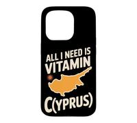 Custodia per iPhone 15 Pro Cipro All I Need Is Vitamin Cyprus Bandiera L'isola di Cipro