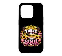 Custodia per iPhone 15 Pro Citazione ispiratrice retrò "There Is Sunshine In My Soul"