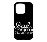 Custodia per iPhone 15 Pro Citazione Spirituale Motivazionale Proverbi 11:30