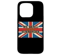 Custodia per iPhone 15 Pro Citazione Union Jack We Shall Never Surrender Churchill