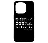 Custodia per iPhone 15 Pro Citazioni cristiane positive Galileo Matematica Dio Universo Regali