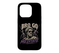 Custodia per iPhone 15 Pro Citazioni sullo stoicismo di Bro Go Meditate Marcus Aurelio