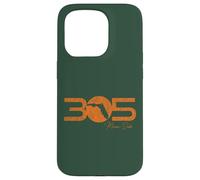 Custodia per iPhone 15 Pro Codice Area 305 Miami Dade Florida Distressed Retro State Gear