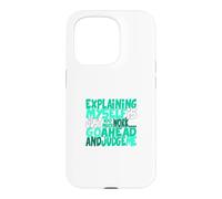 Custodia per iPhone 15 Pro Colore acqua verde chiaro Go Ahead, Judge Me Teal Aqua Graphic