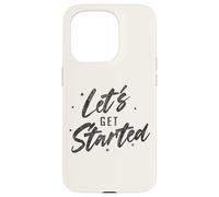 Custodia per iPhone 15 Pro Cominciamo: progettazione tipografica con script minimale