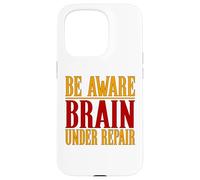 Custodia per iPhone 15 Pro Commozione cerebrale Be Aware Brain Under Repair Commozione cerebrale