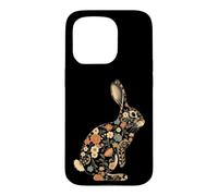 Custodia per iPhone 15 Pro Coniglio Floreale Botanico Bunny Amante Animali