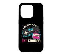 Custodia per iPhone 15 Pro Controller Class 1st Grader First Grade Retro Gamer Kid