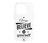Custodia per iPhone 15 Pro Cool Always Believe in Yourself Illustration Graphic Designs