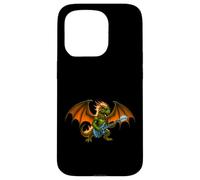 Custodia per iPhone 15 Pro Cool Dragon Rock Guitar Magical Art Band Bambini Ragazzi Ragazze