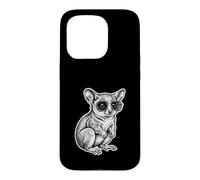 Custodia per iPhone 15 Pro Cool Galago Occhiali Disegno Bush Baby